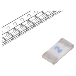 Siguranţă: siguranţă; ardere rapidă; 2A; 125VAC; 63VDC; SMD; C1F