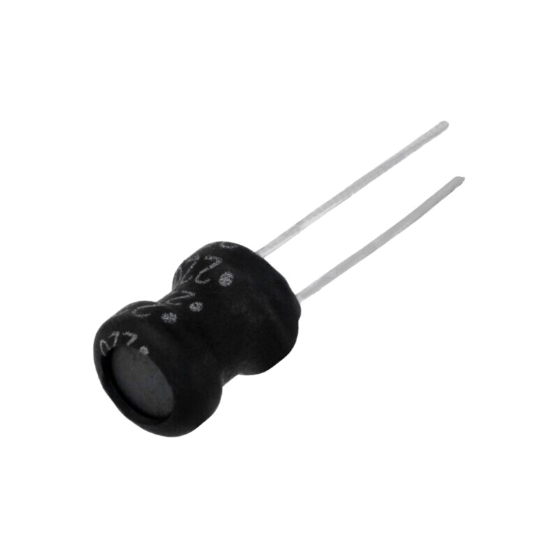 Inductor: fir; THT; 22uH; 1,9A; 0,09Ω; ±10%; Ø8,7x12mm; verticală Inductor: fir; THT; 22uH; 1,9A; 0,09Ω; ±10%; Ø8,7x12mm; verticală