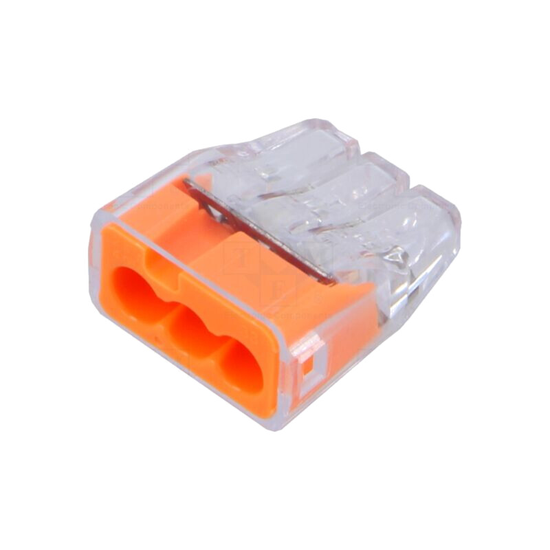Cu eliberare rapidă; bornă cu arc; 0,75÷4mm2; 600V; 32A; pe cablu Cu eliberare rapidă; bornă cu arc; 0,75÷4mm2; 600V; 32A; pe cablu