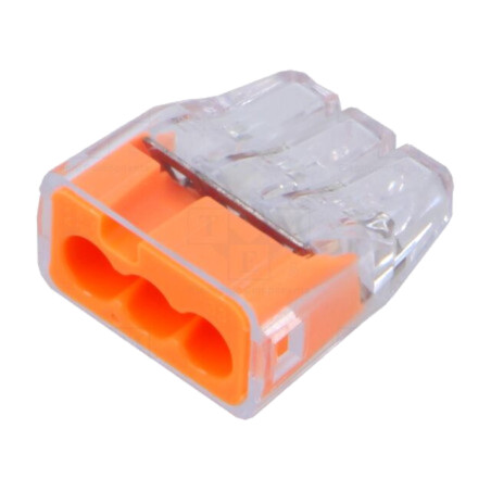 Cu eliberare rapidă; bornă cu arc; 0,75÷4mm2; 600V; 32A; pe cablu