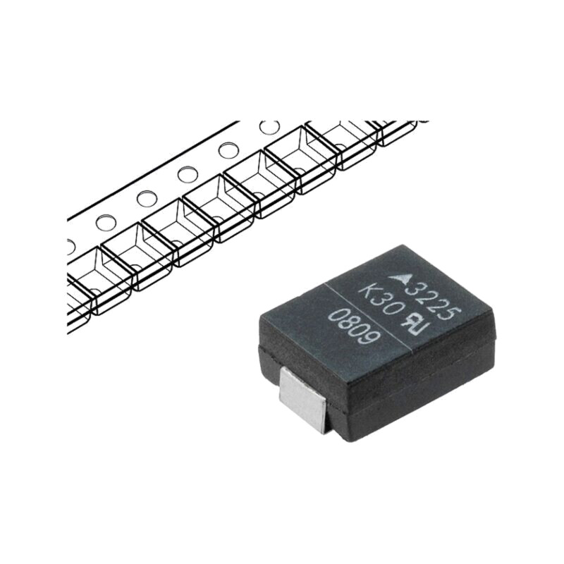 Varistor: oxid de metal; SMD; 3225; 300VAC; 385VDC; 9,6J; 400A
