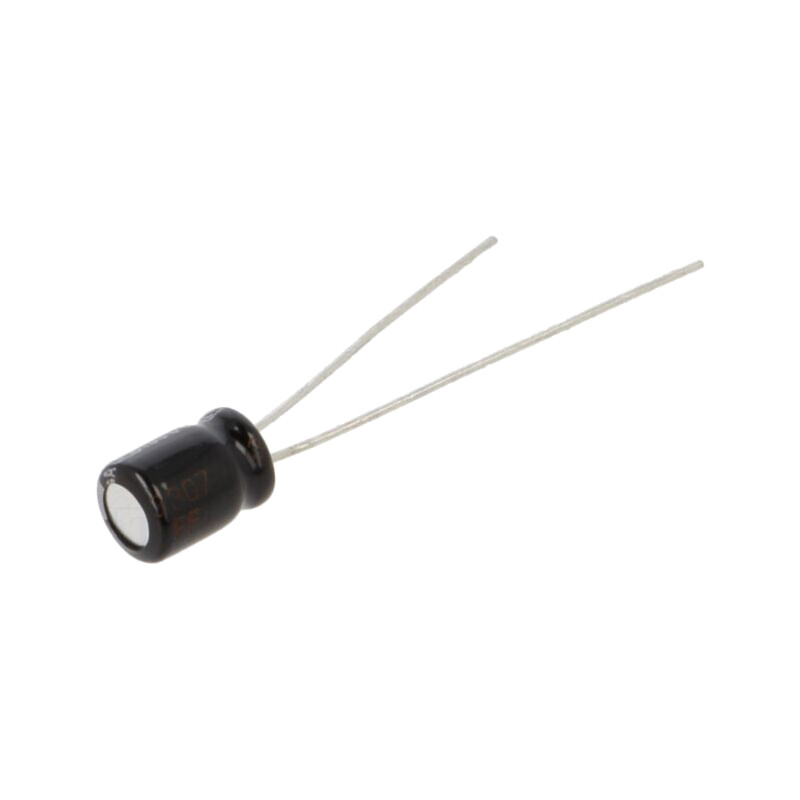 Condensator: electrolitic; THT; 15uF; 25VDC; Ø5x7mm; Raster: 2mm Condensator: electrolitic; THT; 15uF; 25VDC; Ø5x7mm; Raster: 2mm