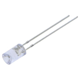 LED; 5mm; albastru; 220÷330mcd; 120°; Parte frontală: concav; 5VDC