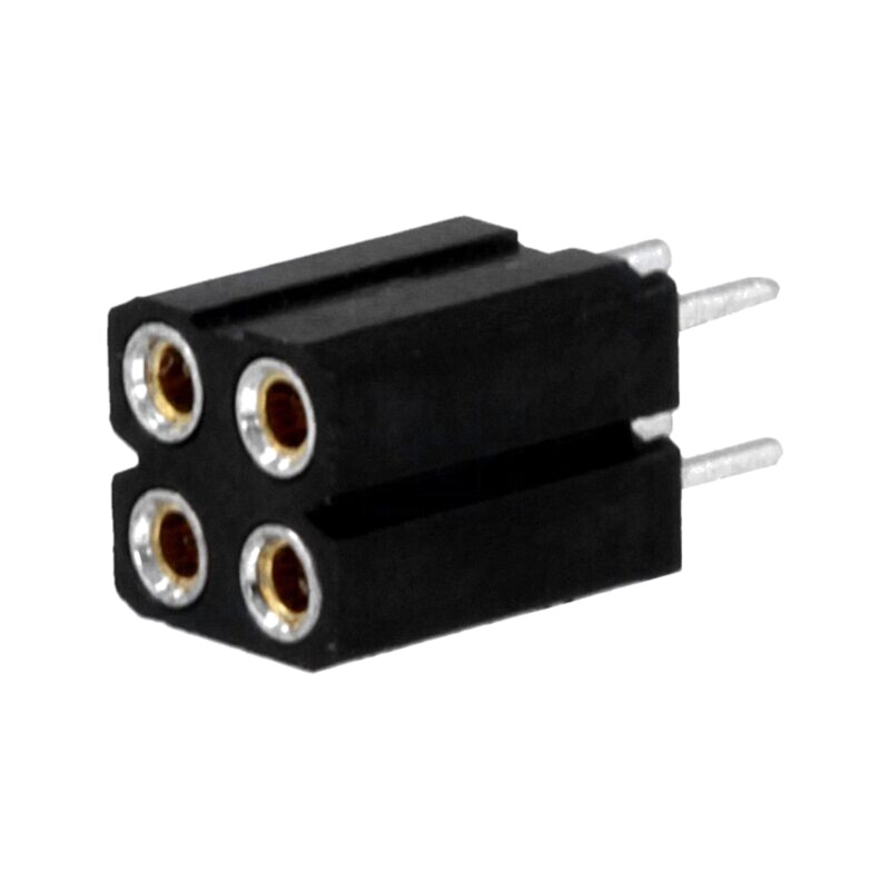 Conector: şiruri pini; soclu; mamă; PIN: 4; contacte întoarse; THT