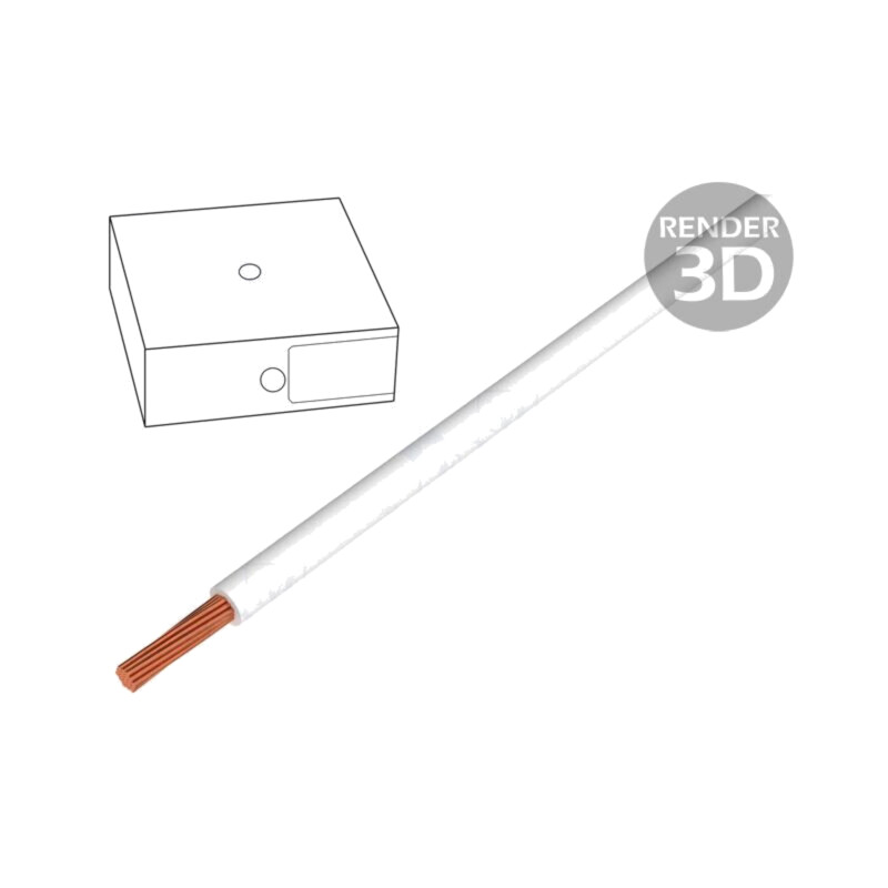 Cablu; H05V-K; litat; Cu; 1mm2; PVC; alb; 300V,500V; Clasa: 5; CPR: Eca Cablu; H05V-K; litat; Cu; 1mm2; PVC; alb; 300V,500V; Clasa: 5; CPR: Eca