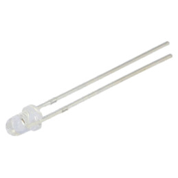 LED; 3mm; roşie; 5800÷7000mcd; 30°; convex; 1,8÷2,6VDC; Nr.term: 2