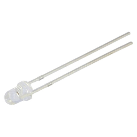 LED; 3mm; roşie; 5800÷7000mcd; 30°; convex; 1,8÷2,6VDC; Nr.term: 2