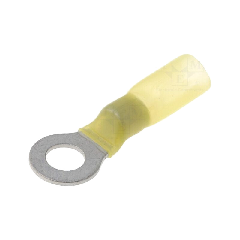 Vârf: inelar; M6; Ø: 6,5mm; 4÷6mm2; crimpat; pe cablu; galbenă; 150°C