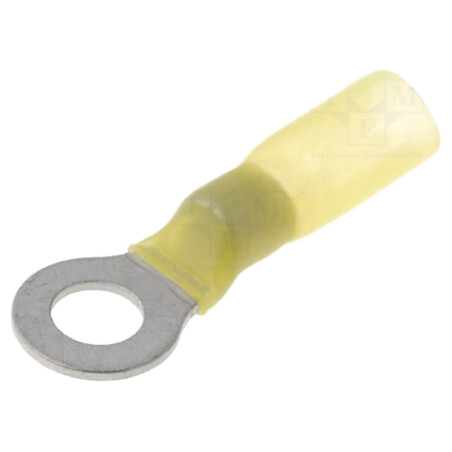 Vârf: inelar; M6; Ø: 6,5mm; 4÷6mm2; crimpat; pe cablu; galbenă; 150°C