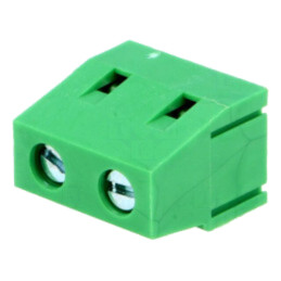 Regletă de conexiuni pt.PCB; în unghi 90°; 7,5mm; piste: 2; 10A