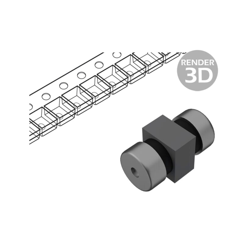 Filtru: anti-interferenţe; SMD; 1206; 6A; 25VDC; ±30%; 22pF; 180mm