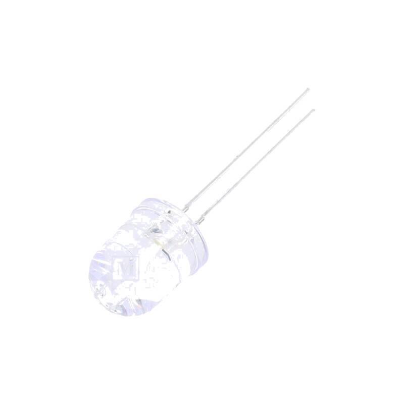 CRLED; 10mm; alb cald; 8000mcd; 30°; Parte frontală: convex CRLED; 10mm; alb cald; 8000mcd; 30°; Parte frontală: convex