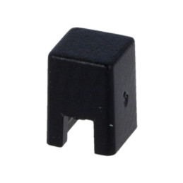 Tastă; cu împingere; 5,5mm; -25÷70°C; pătrată; neagră; 4x4mm