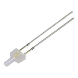 LED; rotund; bipolară; alb cald; 1120÷1560mcd; 90°; 30mA