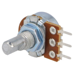 Potenţiometru: axial; singură tură; 5kΩ; 125mW; ±20%; THT; 6mm; mono