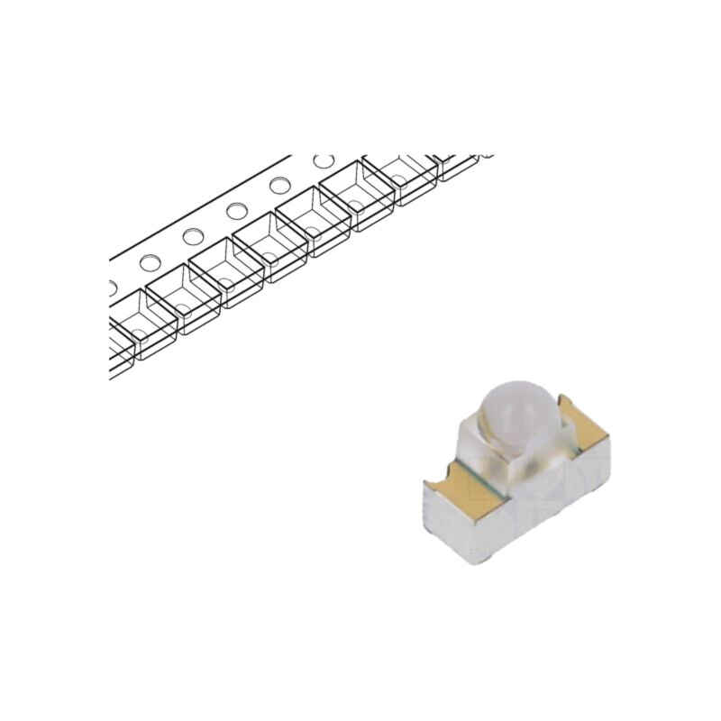 Emiţător IR; 940nm; transparent; 9°; 1,5÷1,75VDC; SMD; 70mA Emiţător IR; 940nm; transparent; 9°; 1,5÷1,75VDC; SMD; 70mA