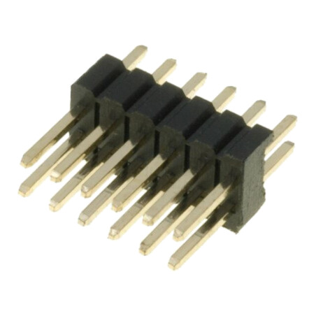 Conector: şiruri pini; şir pini; tată; PIN: 12; drept; 1,27mm; THT