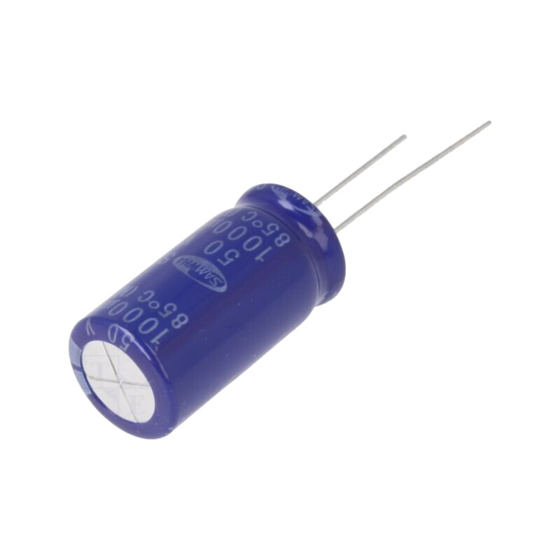 Condensator: electrolitic; THT; 1mF; 50VDC; Ø12,5x25mm; ±20%; 2000h Condensator: electrolitic; THT; 1mF; 50VDC; Ø12,5x25mm; ±20%; 2000h