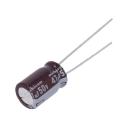 Condensator: electrolitic; low ESR; THT; 47uF; 50VDC; Ø8x11,5mm