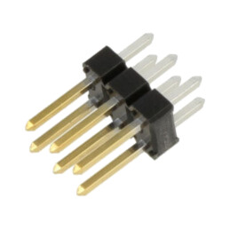 Conector: şiruri pini; şir pini; BERGSTIK; tată; PIN: 6; drept; THT