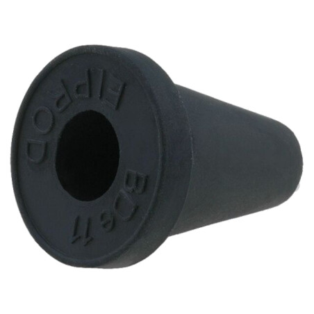 Manşon; Øorif.mont: 16,5mm; gumă; neagră; Gros.panou: max.2mm