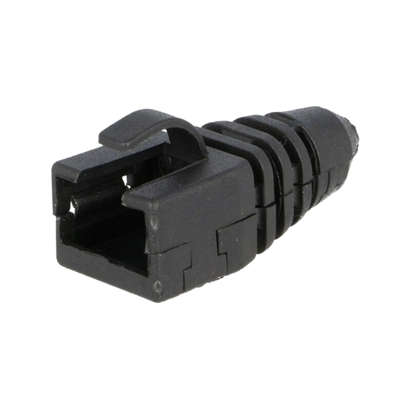 Protecţie mufă RJ45; neagră Protecţie mufă RJ45; neagră