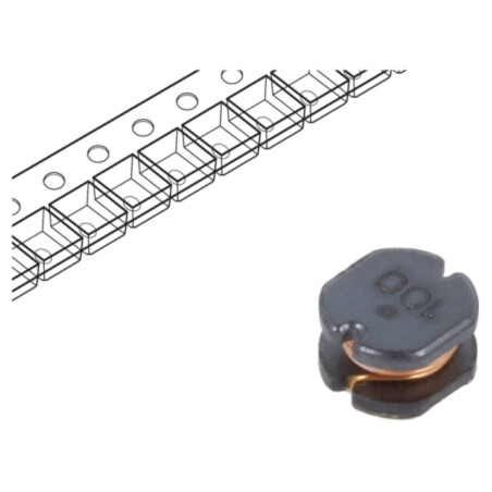 Inductor: fir; SMD; 10uH; 1,3A; ±20%; Q: 10; Ø: 5mm; H: 3mm; 130mΩ