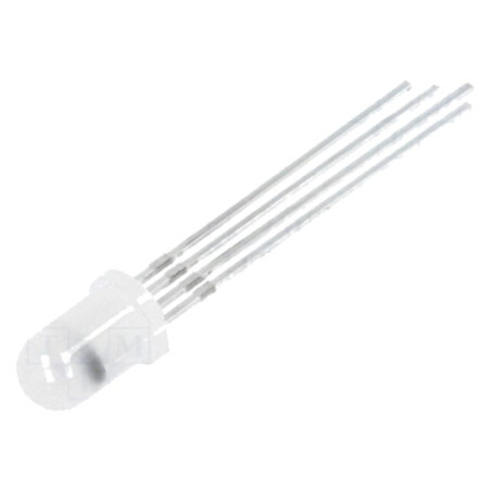 LED; 5mm; RGB; 60°; Parte frontală: convex; 1,6÷2,6/2,8÷4/2,8÷4VDC