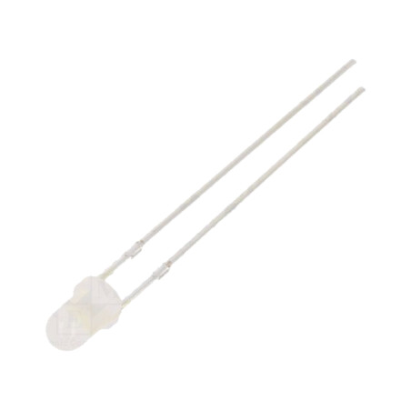 LED; 3mm; alb rece; 4200÷5800mcd; 30°; Parte frontală: convex