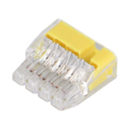 Cu eliberare rapidă; bornă cu arc; 0,75÷4mm2; 600V; 32A; pe cablu