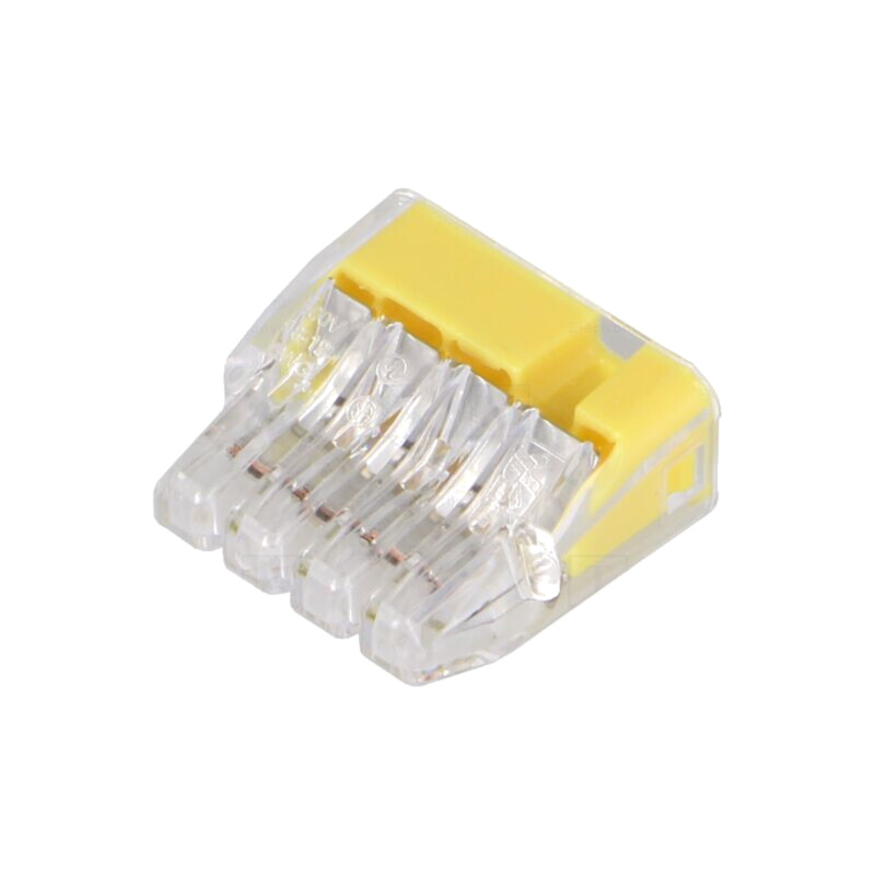 Cu eliberare rapidă; bornă cu arc; 0,75÷4mm2; 600V; 32A; pe cablu