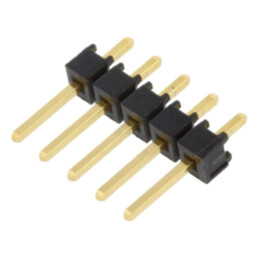 Conector: şiruri pini; şir pini; tată; PIN: 5; drept; 2,54mm; THT