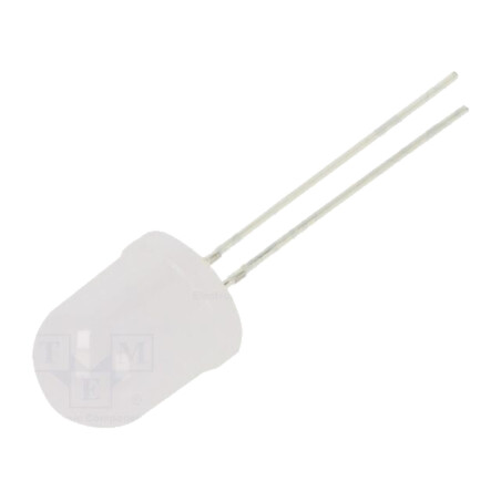LED; 10mm; roşie; 14400÷18000mcd; 30°; Parte frontală: convex