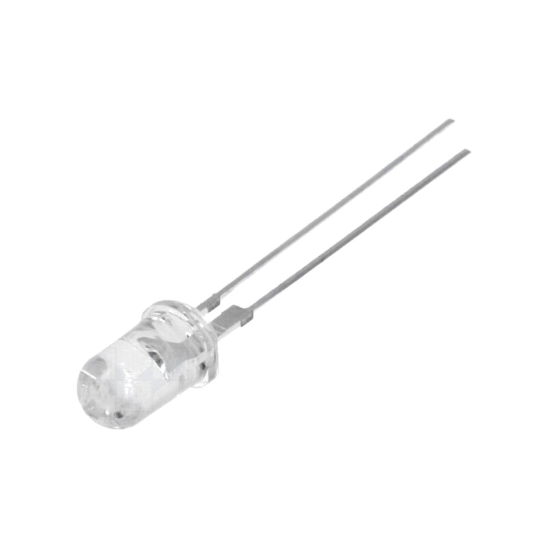 LED; 5mm; verde; 120000÷140000mcd; 15°; Parte frontală: convex LED; 5mm; verde; 120000÷140000mcd; 15°; Parte frontală: convex
