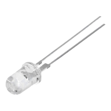LED; 5mm; verde; 120000÷140000mcd; 15°; Parte frontală: convex