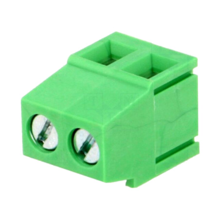 Regletă de conexiuni pt.PCB; în unghi 90°; 5,08mm; piste: 2; 250V