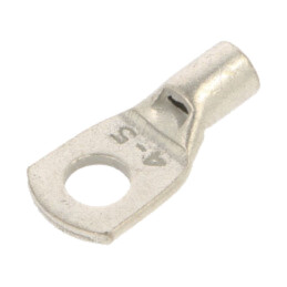 Vârf: inelar tubular; M5; 4mm2; crimpat; pe cablu; neizolat; cupru