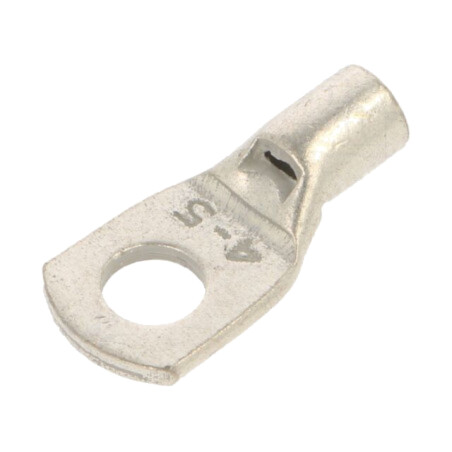 Vârf: inelar tubular; M5; 4mm2; crimpat; pe cablu; neizolat; cupru