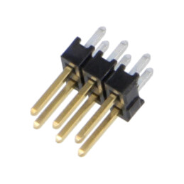 Conector: şiruri pini; şir pini; tată; PIN: 6; drept; 2,54mm; THT