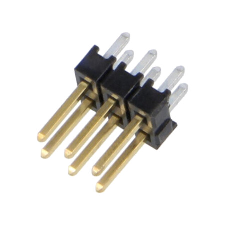 Conector: şiruri pini; şir pini; tată; PIN: 6; drept; 2,54mm; THT