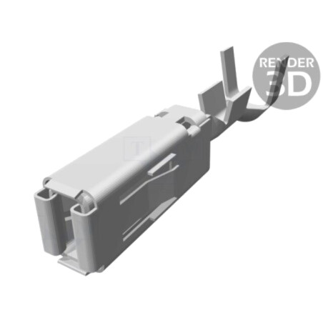 Pin; mamă; 2,8x0,8mm; CuNiSi; argintat selectiv; 0,5÷1mm2; MCP 2.8