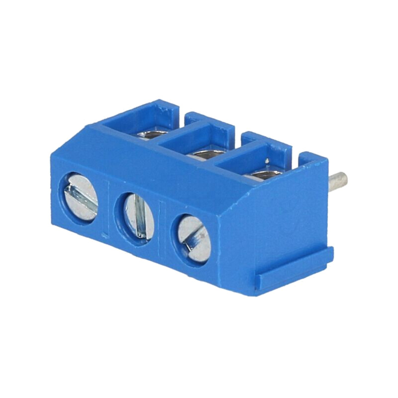 Regletă de conexiuni pt.PCB; în unghi 90°; 5mm; piste: 3; 1,5mm2