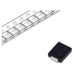 Diodă: TVS; 1,5kW; 8,33V; 116,3A; bidirecţională; SMC; rolă,bandă