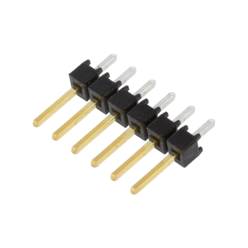 Conector: şiruri pini; şir pini; tată; PIN: 6; drept; 2,54mm; THT