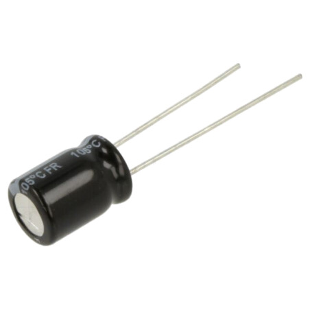 Condensator: electrolitic; low ESR; THT; 82uF; 63VDC; Ø8x11,5mm