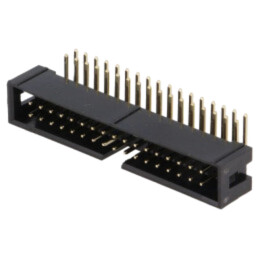 Conector: IDC; soclu; tată; PIN: 34; în unghi 90°; THT; aurit; 2,54mm