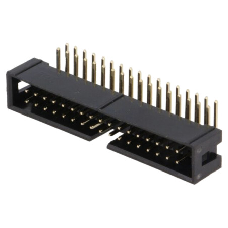 Conector: IDC; soclu; tată; PIN: 34; în unghi 90°; THT; aurit; 2,54mm