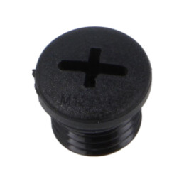 Capac de protecţie; M12; 1,5; IP68; poliamidă; neagră; Entrelec