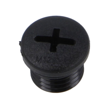 Capac de protecţie; M12; 1,5; IP68; poliamidă; neagră; Entrelec