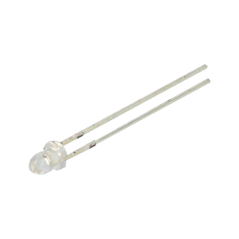 LED; 3mm; verde; 60000÷70000mcd; 15°; Parte frontală: convex; 150mW LED; 3mm; verde; 60000÷70000mcd; 15°; Parte frontală: convex; 150mW